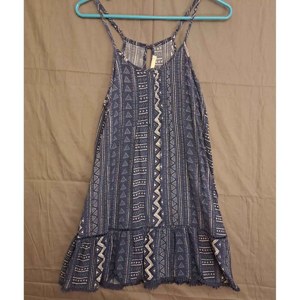Ocean Drive Geometric Tank Top Dress Women's‎ Size Small Blue